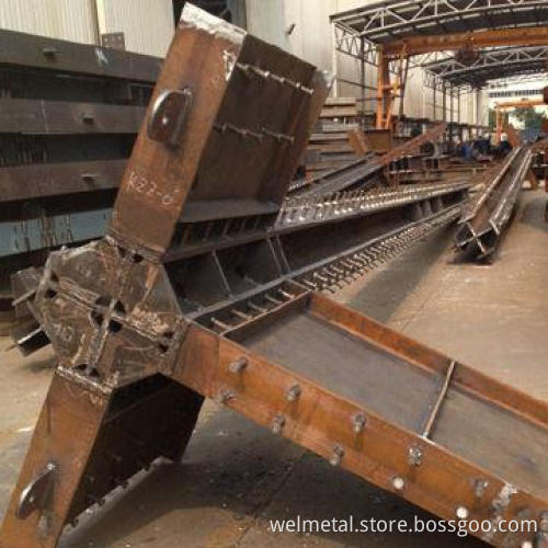 Crossing box, column steel structure